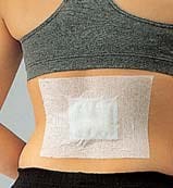 Detox Patch Chi patch applied to the abdomen
